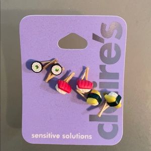 Sushi earrings